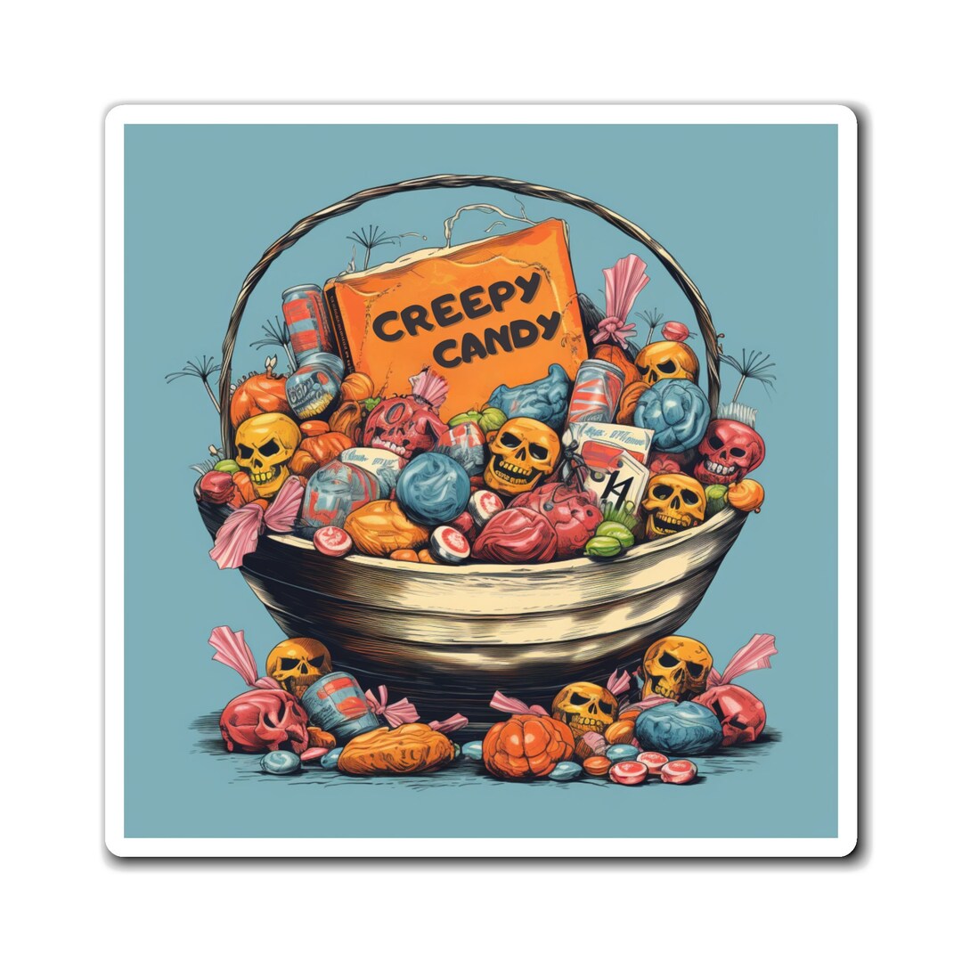 Vintage Halloween Candy 1950s Retro Halloween Print Etsy