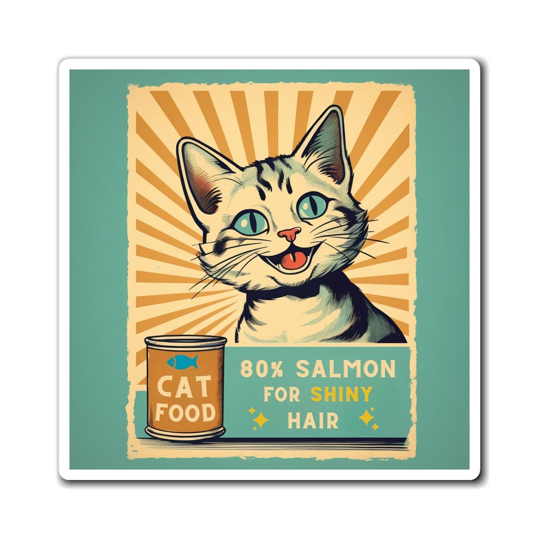 Vintage Cat Food 1950s Retro Cat Food Advertisement Etsy