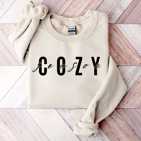 Cozy season pulli Weihnachtspulli Frau Sweatshirt Hoodie Mama Geschenk Beste Freundin gemütlicher Hoddie  kalte Tage Winterzeit Klamotten