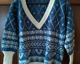 Schottische Wolle Strickpullover Pullover Größe M