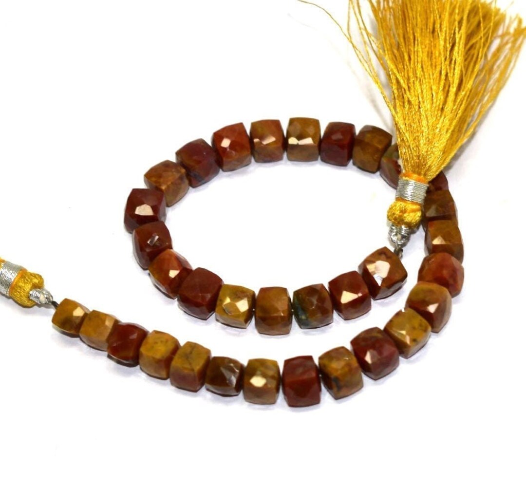 Brown Jasper Beads 3D Beads Cube Box Beads 5 7mm Beads Loose Etsy