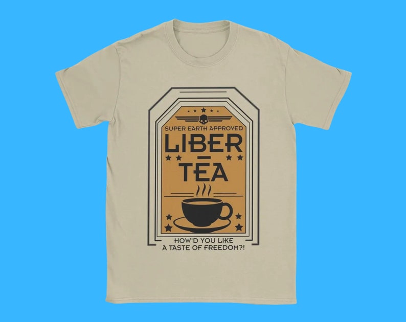 Helldivers 2 T-Shirt LiberTea 10 Colors Unisex For Freedom Democracy Super Citizen Liber-tea Video Game Merch Automatons Stratgems zdjęcie 3