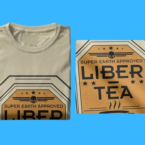 Helldivers 2 T-Shirt LiberTea 10 Colors Unisex For Freedom Democracy Super Citizen Liber-tea Video Game Merch Automatons Stratgems zdjęcie 4