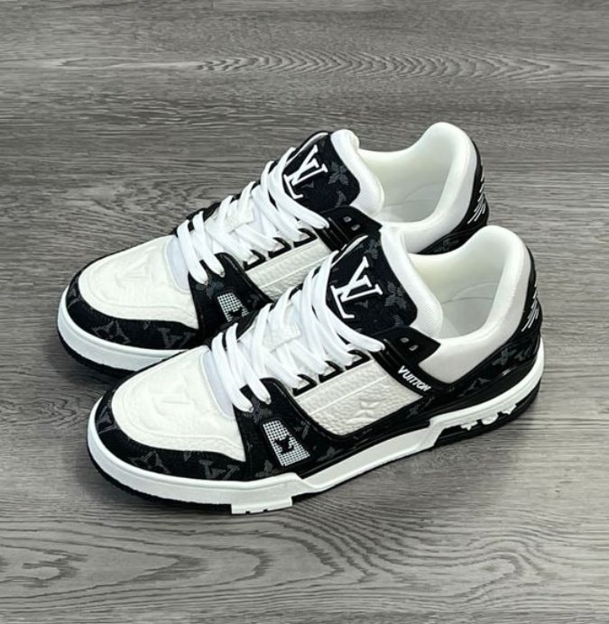 NEW FASHION] Louis Vuitton Black White Air Jordan 11 Shoes Hot 2023 LV  Sneakers Gifts For