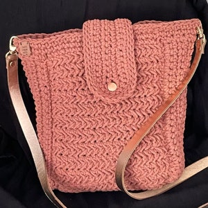 Rose gold leather clutch bag / Copper envelope clutch / Bridesmaid gift / SMALL SIZE / Bag available with wrist strap / Genuine leather