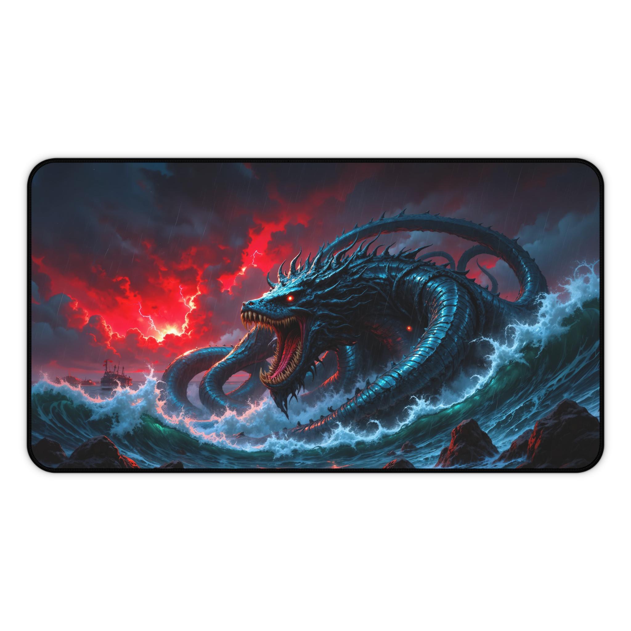 シーサーペントデスクマット、ファンタジードラゴンゲーミングマウス