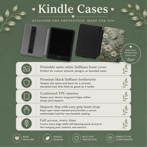Mushroom Owl Kindle Case, Witchy Reader Gift, Custom Name Enchanted Gen 12 Kindle Cover, Paperwhite Colorsoft Models