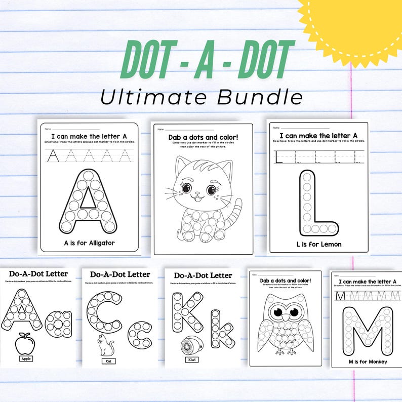 Pre-kindergarten 15000 Worksheets for Kids Activities Tracing Alphabet ...