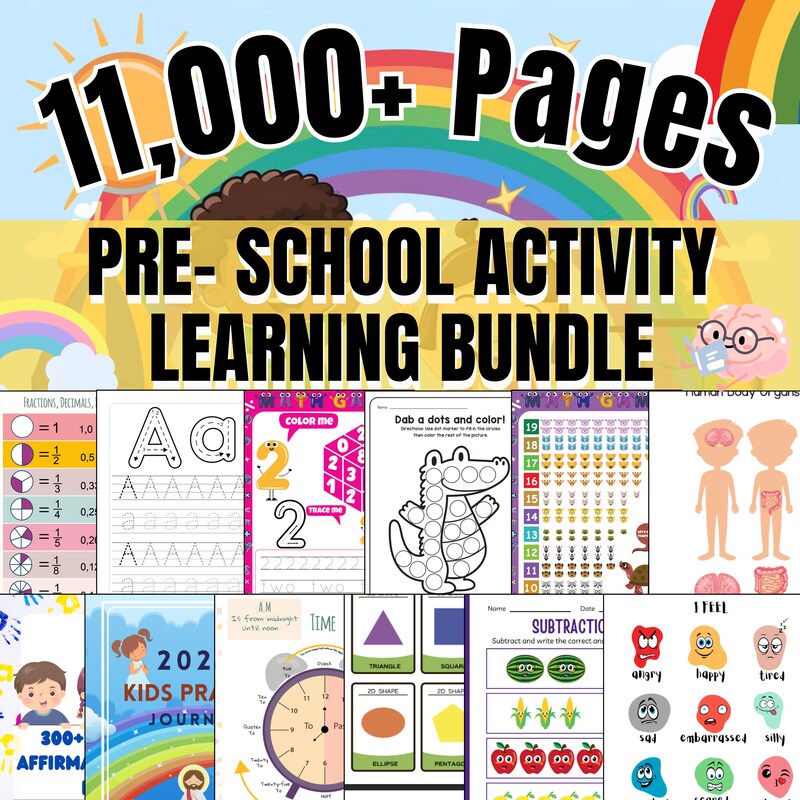 Preschool Printables - Etsy