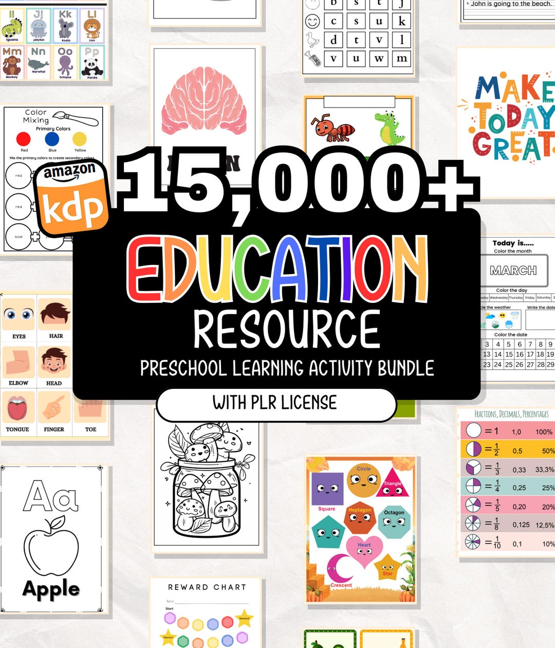 Kids Learning & Classroom Activities Bundle, Kdp Interior, Teachers ...