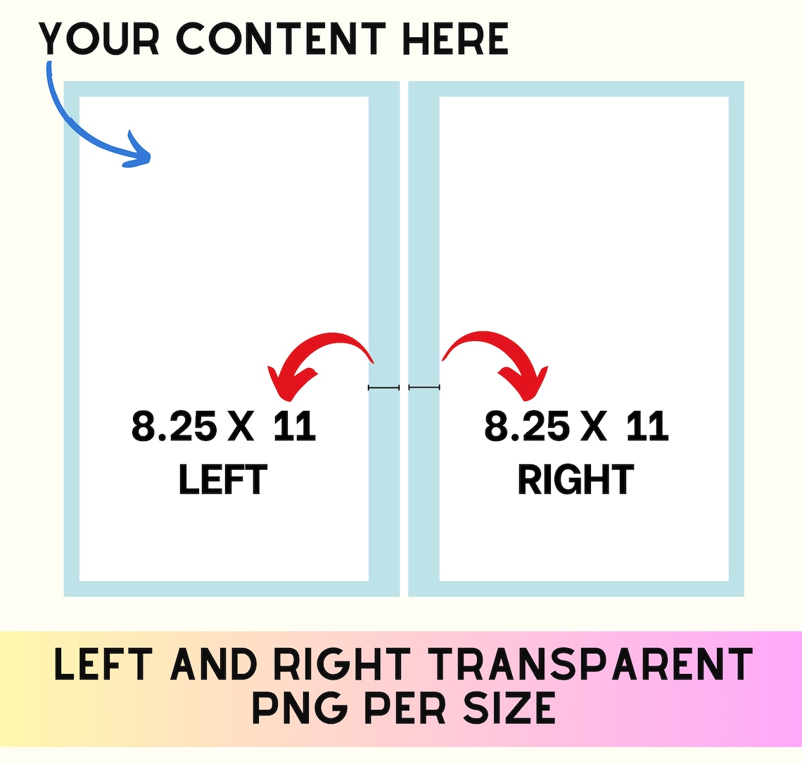 14 Sizes KDP Interior Templates for Margins 5 X 8 to 8.25 X 11 , No