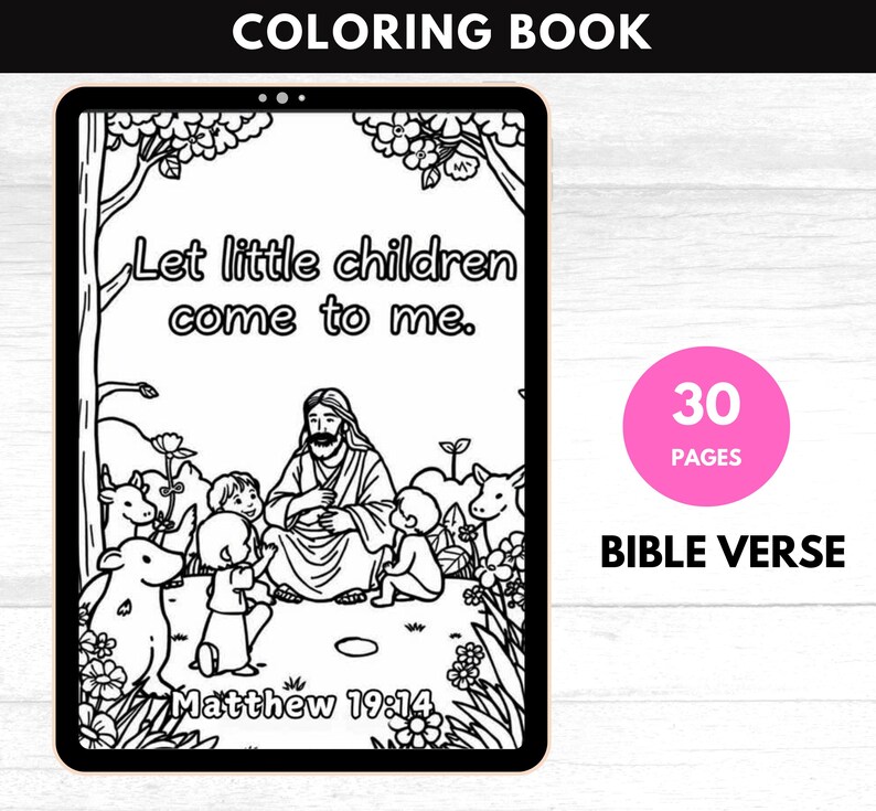 30 Bible Verse Colouring Pages for Kids Printable Scripture Christian Kids Coloring Pages Bible ...