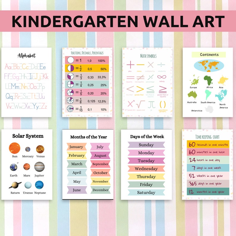 wall art for kids 
toddler activity worksheets