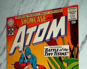Showcase #34 NM/MT 9.8 White pages 1961 DC Comic Book First appearance of the Silver age Atom and origin