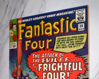 Fantastic Four #36 NM+ 9.6 White pgs 1965 Marvel 1st Medusa, 1st Frightful Four
