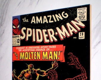 Amazing Spider-man #28 NM+ 9.6 White pages 1965 Marvel 1st Molten Man & origin