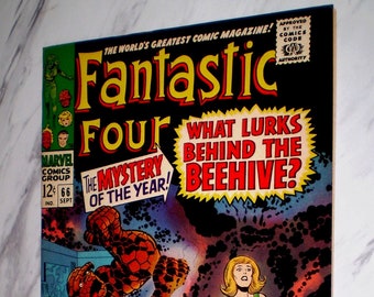 Fantastic Four #66 NM+ 9.6 OW/W pages 1967 Marvel origin of HIM 1st Warlock part 2