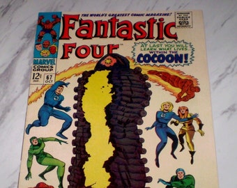 Fantastic Four #67 NM/MT 9.8 WHITE pages 1967 Marvel 1st Him (Warlock) & origin