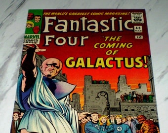 Fantastic Four #48 NM+ 9.6 White pages 1966 Marvel 1st Silver Surfer + Galactus