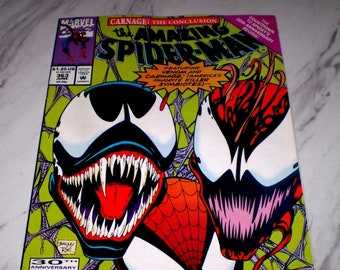 Amazing Spider-man #363 NM+ 9.6 White pages 1992 Carnage, Venom cover Modern age Comic Book