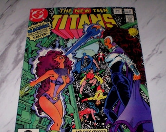 New Teen Titans #23 Gem MINT 10.0 WHITE pages 1982 DC Comics - 1st Black Fire from an unopened case Bronze age Comic Book