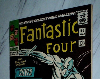 Fantastic Four #50 NM 9.4 OW/W pages 1966 1st Silver Surfer & Galactus part 3