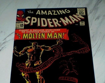 Amazing Spider-man #28 NM 9.4 OW pages 1965 Marvel 1st Molten Man & origin