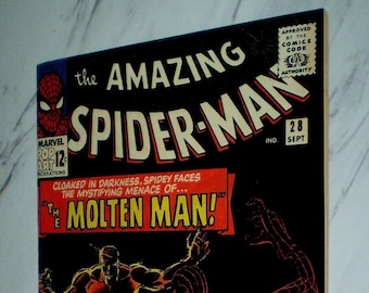 Amazing Spider-man #28 NM 9.4 OW/W pages 1965 Marvel 1st Molten Man & origin