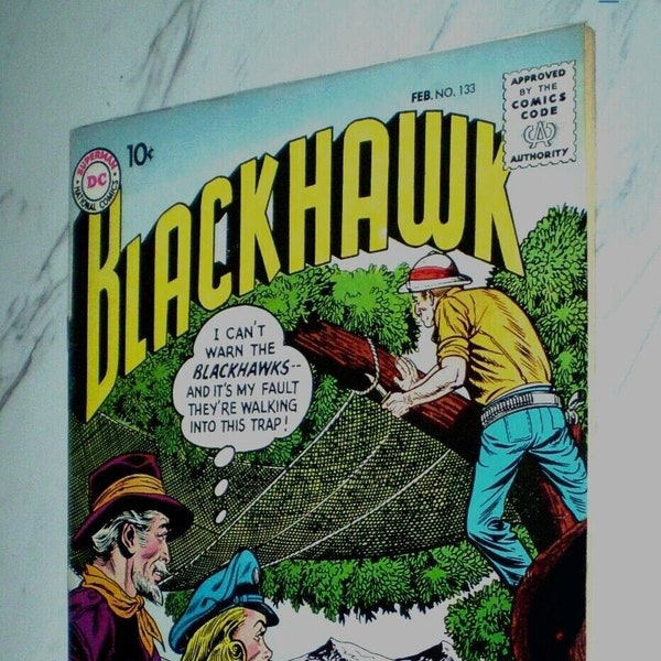 Blackhawk #133 VF+ 8.5 White pages 1959 DC Comics 1st Lady Blackhawk appearance