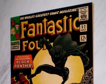 Fantastic Four #52 NM+ 9.6 OW/W pages 1966 Marvel 1st Black Panther