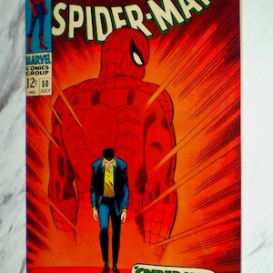 Amazing Spider-man #50 NM/MT 9.8 White pgs 1967 Marvel Silver age Comic Book 1st Kingpin and Spider-man origin issue