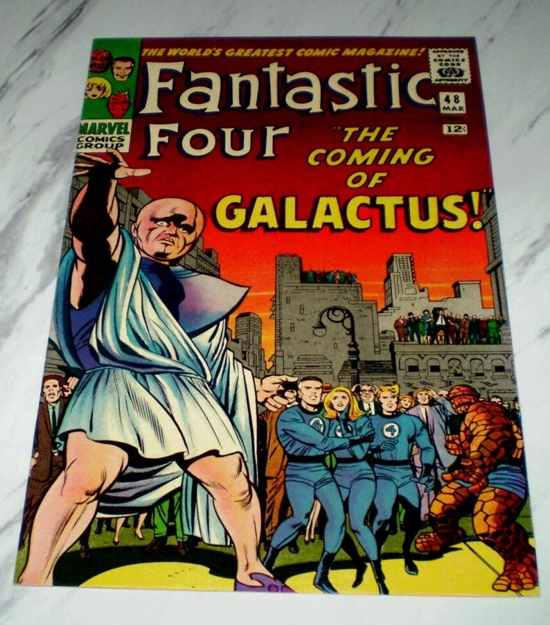 Fantastic Four 48 NM 9.6 White pages 1966 Marvel 1st Silver Surfer Galactus Bild 1