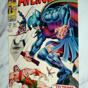 Avengers #50 VF/NM 9.0 White pages 1968 Zeus, Typhon, Ares Silver age Comic Book