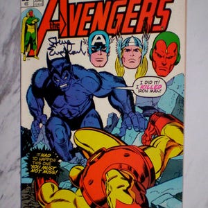 Avengers #136 NM 9.4 OW pages 1975 Marvel Signed by Steve Englehart Bronze age Comic Book