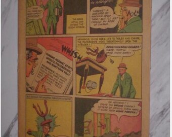 Master Comics #40 coverless & missing 1st wrap 1943 Fawcett Captain Marvel Jr. Golden age Comic Book