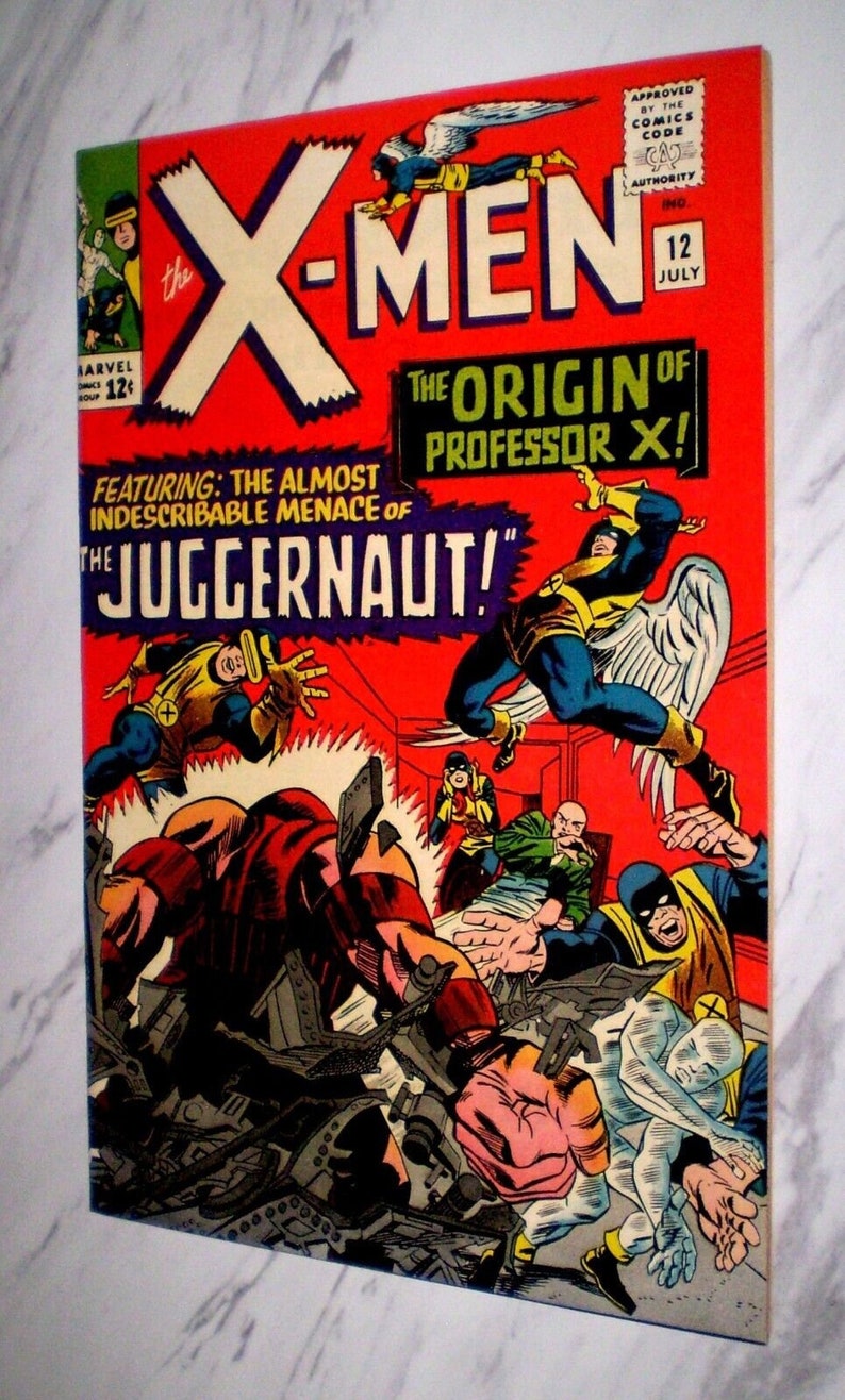 X-Men 12 NM 9.6 OW/W pages 1965 Marvel 1st Juggernaut and origin issue Kirby Bild 1