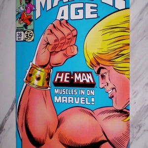 Marvel Age #38 NM/MT 9.8 WHITE pages 1986 Marvel He-Man, Masters of the Universe Copper age Comic Book