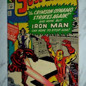 Tales of Suspense 52 NM 9.2 OW pages 1964 Marvel Iron Man 1st Black Widow image 1