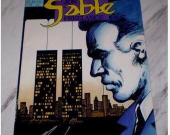 Jon Sable Freelance #53 NM- 9.2 White pages 1987 First Comics Signed by MIKE GRELL Copper Age Comics Book