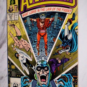 Avengers #287 VF 8.0 OW/W pages 1988 Marvel Signed by Tom Palmer & Roger Stern Copper age Comic Book