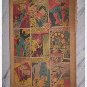 Feature Comics #36 coverless & missing 1st wrap 1940 Doll Man Quality Comics Golden age Comic Book