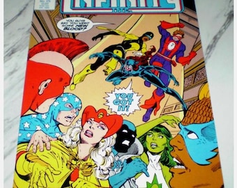 Infinity Inc. #25 MINT 9.9 WHITE pages 1986 DC McFarlane art Copper age Comic Book