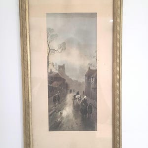 19th century lithograph with frame and under glass.