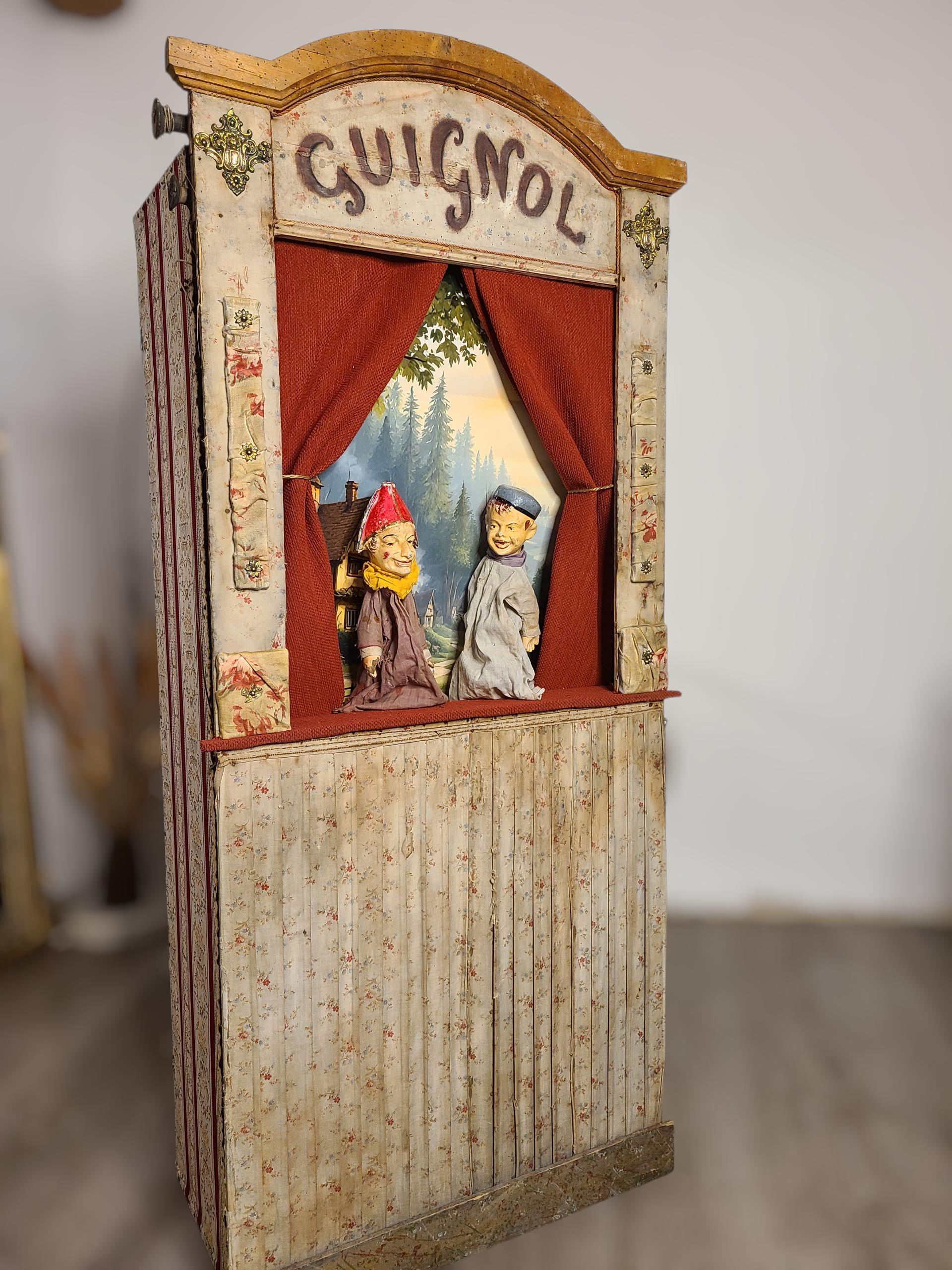 VINTAGE ANNEE 70 ANCIENNE MARIONNETTE A MAIN le Roi / théâtre