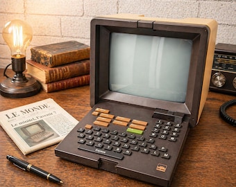 Minitel Telic Alcatel 1984 – PTT Model – Exceptional Condition – French Pre-Internet Icon