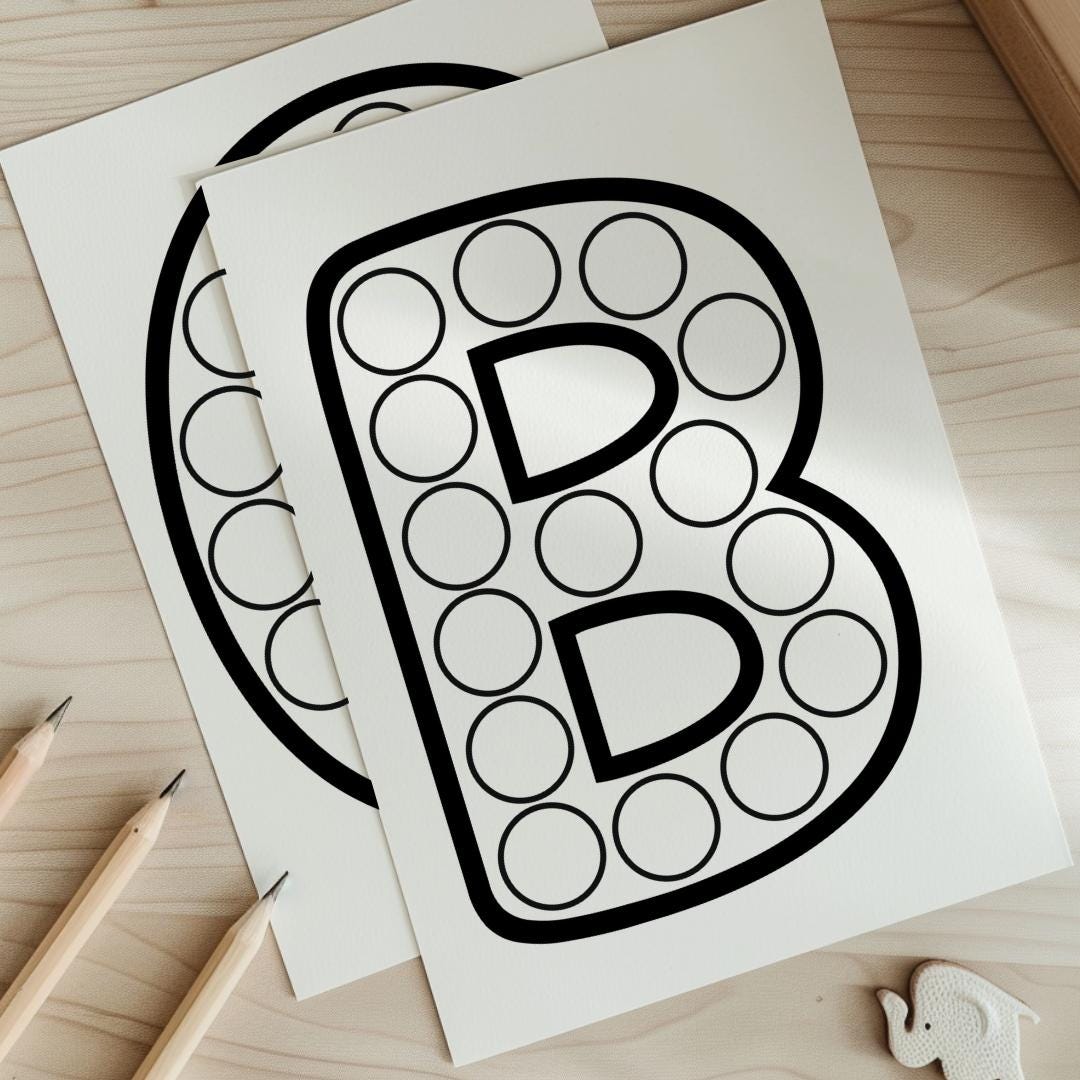 ABC Dot Marker Coloring Pages – Alphabet Printable for Toddlers – Do-a ...