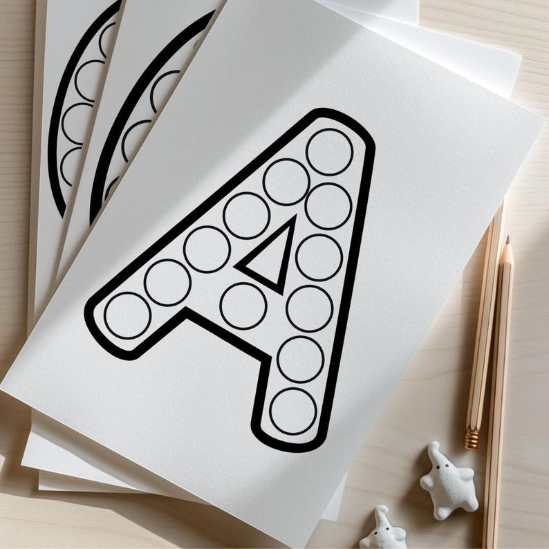 ABC Dot Marker Coloring Pages – Alphabet Printable for Toddlers – Do-a ...