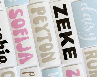 VINYL NAME STICKERS