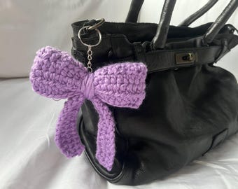 Crochet Bow Keychain Pattern – Beginner Friendly Bag Charm PDF, Cute Bow Crochet, Easy DIY Accessory Pattern