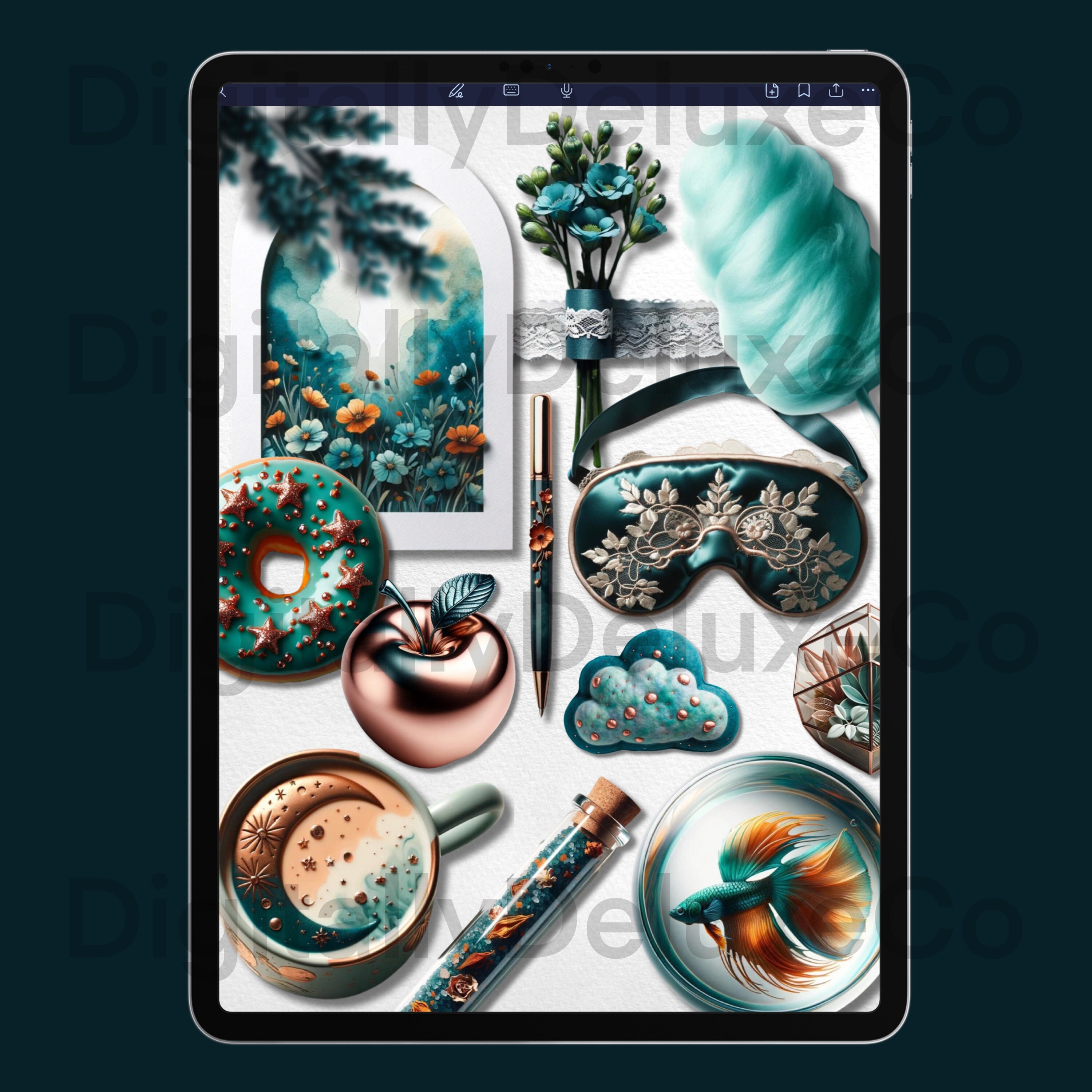 Hyper-realistic Digital Stickers: Goodnotes Bujo Planner (PNG) - Etsy